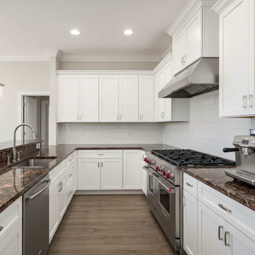 Custom stone countertop installation project